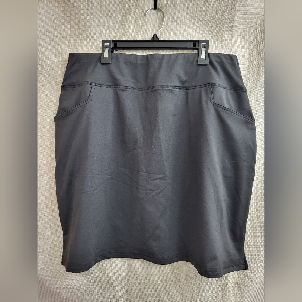 Coo Run Women’s‎ Black Active Skort Skirt W/ Built In Shorts Pockets Size XL NWT